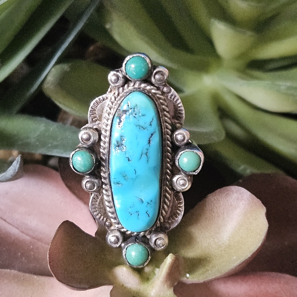 Vintage Navajo Turquoise Ring